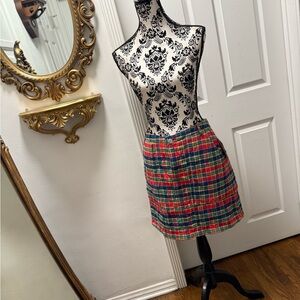 Woolrich Colorful Plaid Mini Skirt